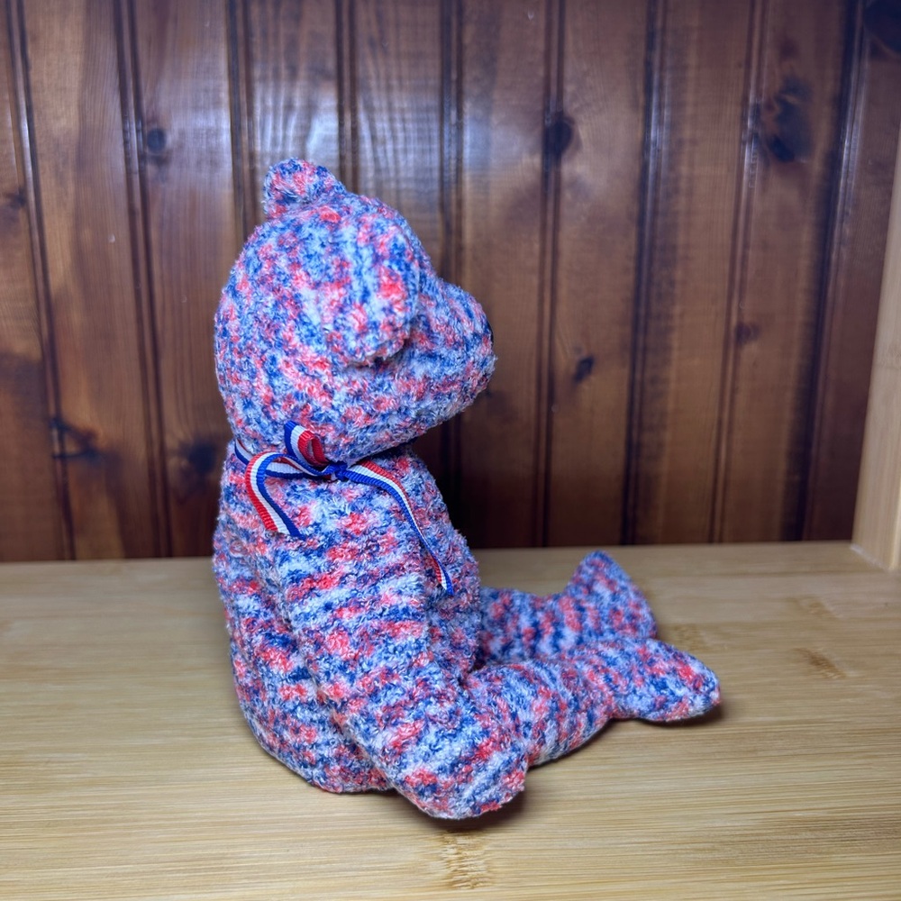 Ty Multicolor USA Bear Plush with Tag Defects! - Picture 4 of 12